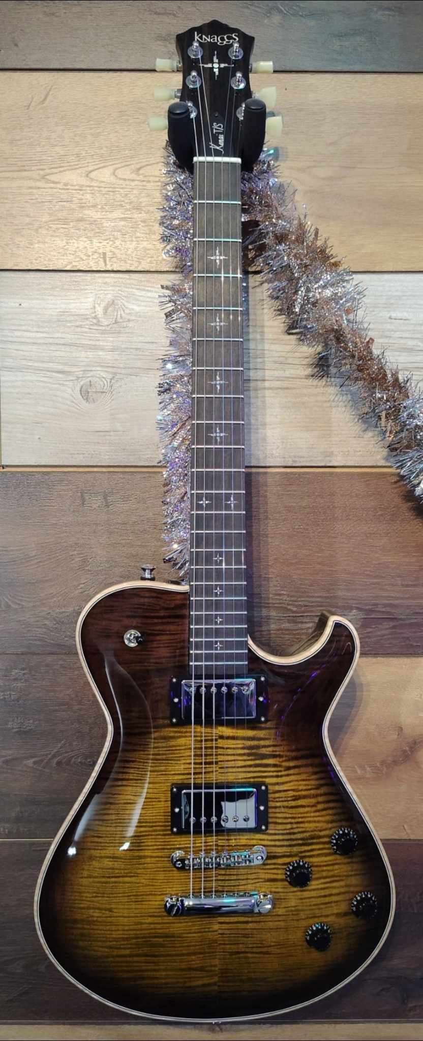 Knaggs Kenai TS - Charcoal Tiger - Rosewood Fingerboard - Hard Case Included