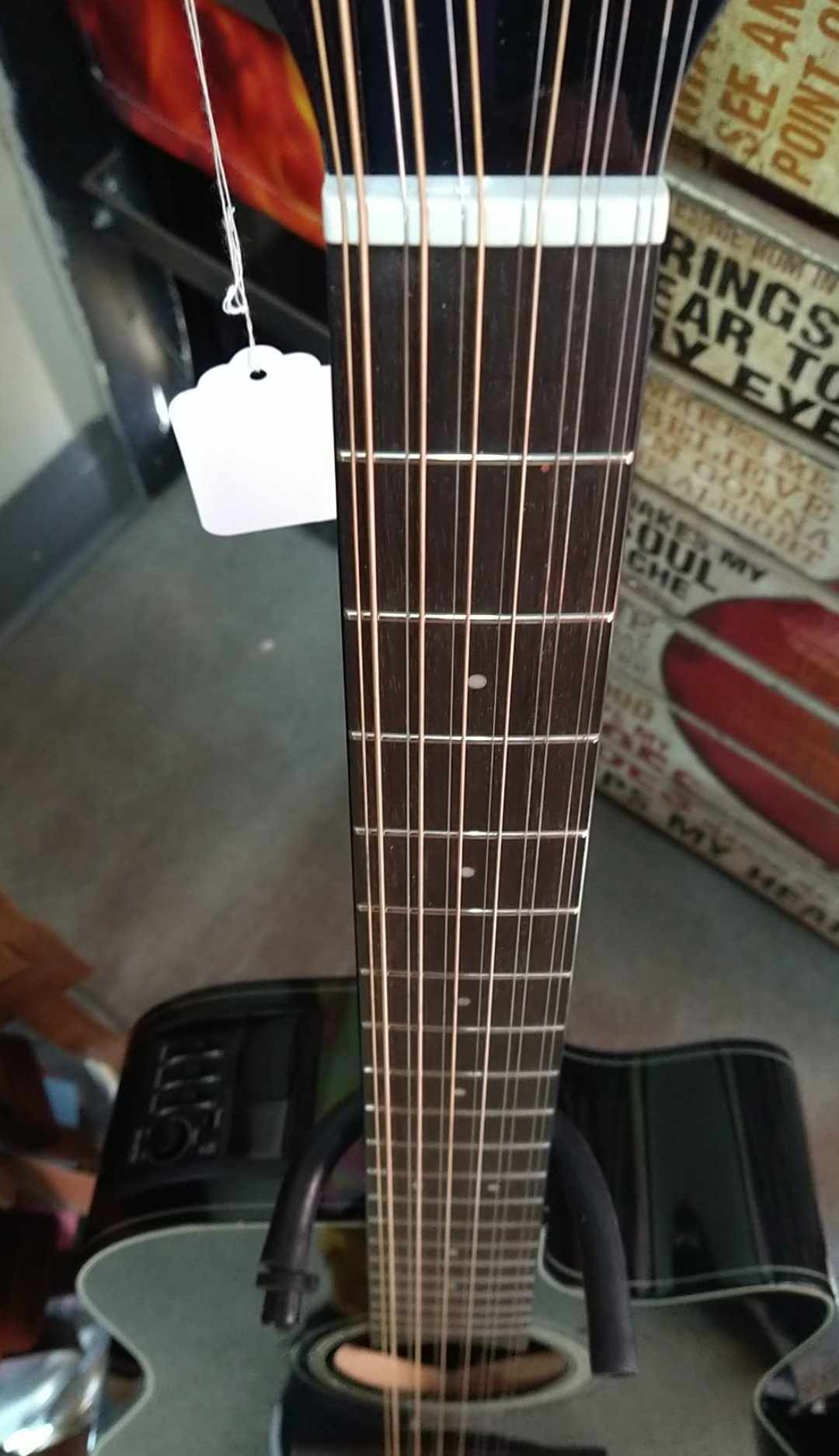 Takamine GD30CE-12 BLK G30 Series 12-String Dreadnought Cutaway Acoustic/Electric Guitar Available in Requinto Tuning