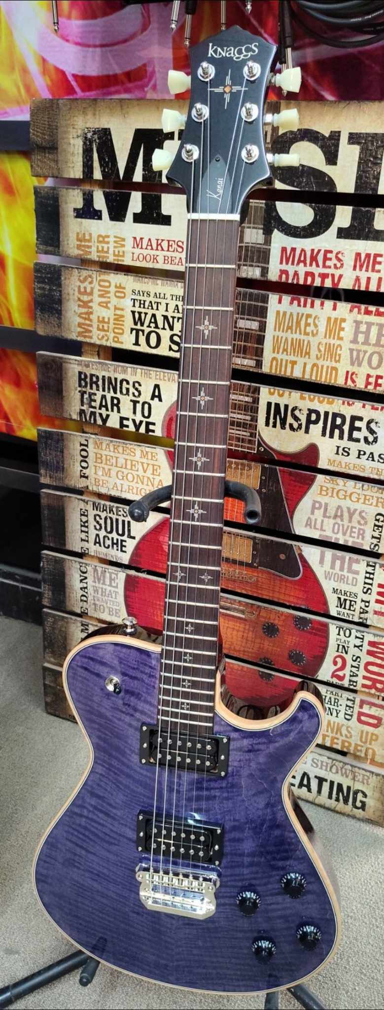Knaggs Kenai - Purple - Rosewood Fretboard - Case Included