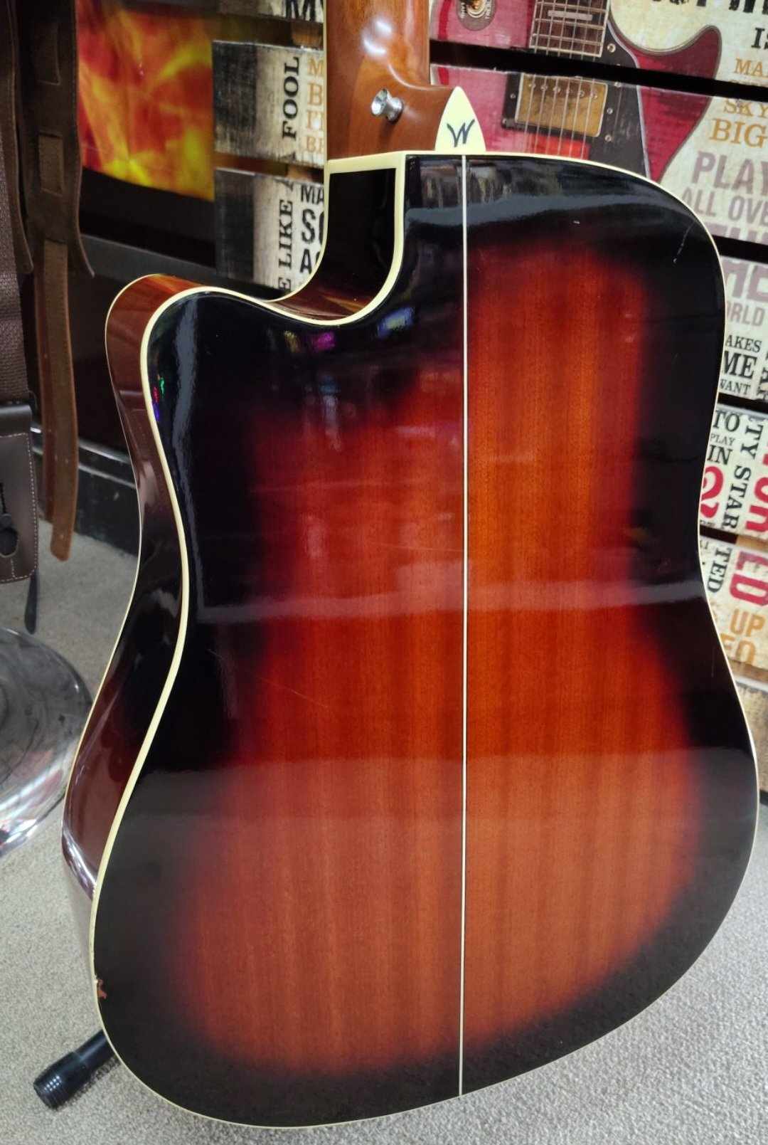 Washburn W D10 SCE - Fishman Preamp - Antique Tobacco Burst - 2015