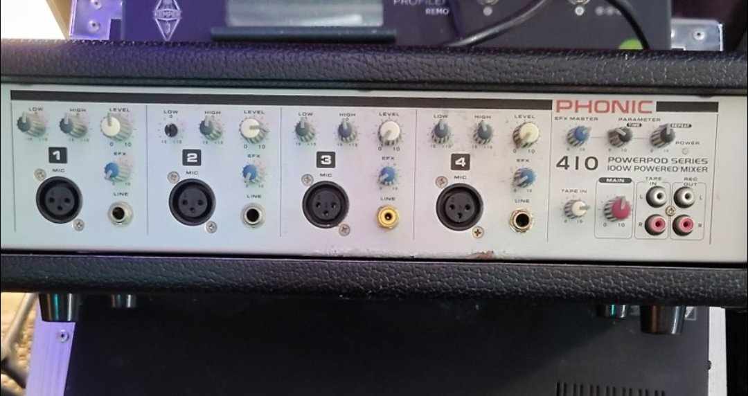 Phonic 410 PowerPod Series 100W Power Mixer