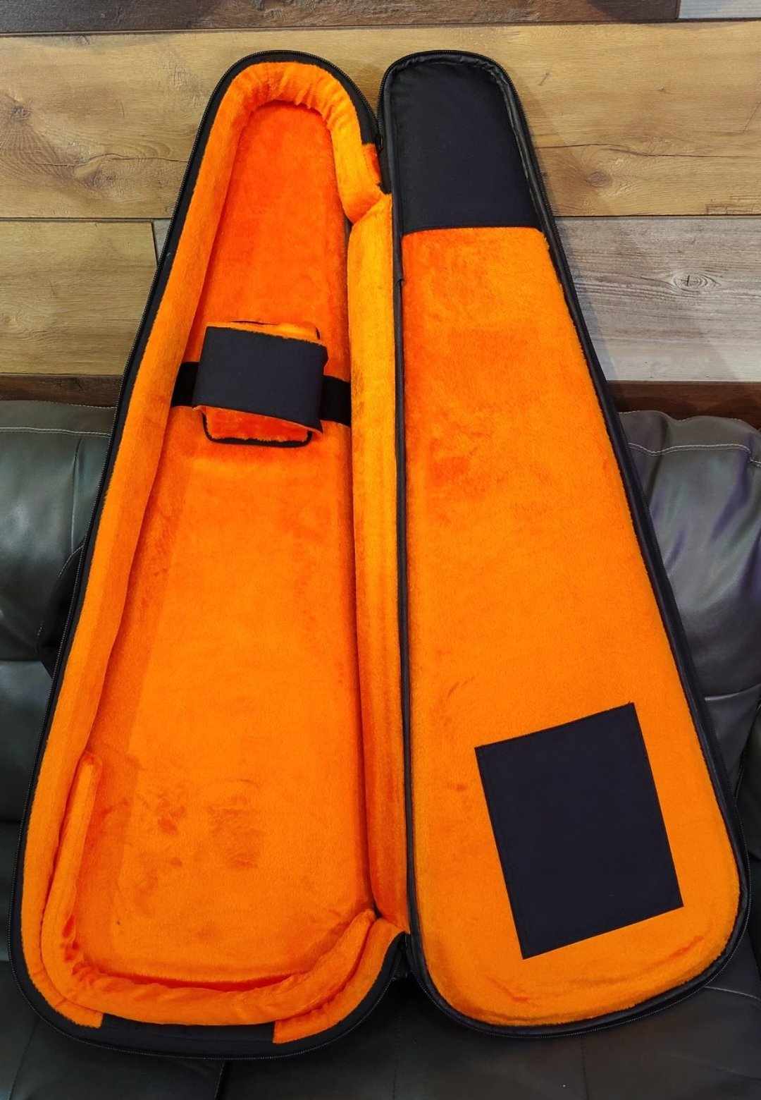 Wendell's Music Level 3 Electric Guitar Gig Bag - Orange Interior