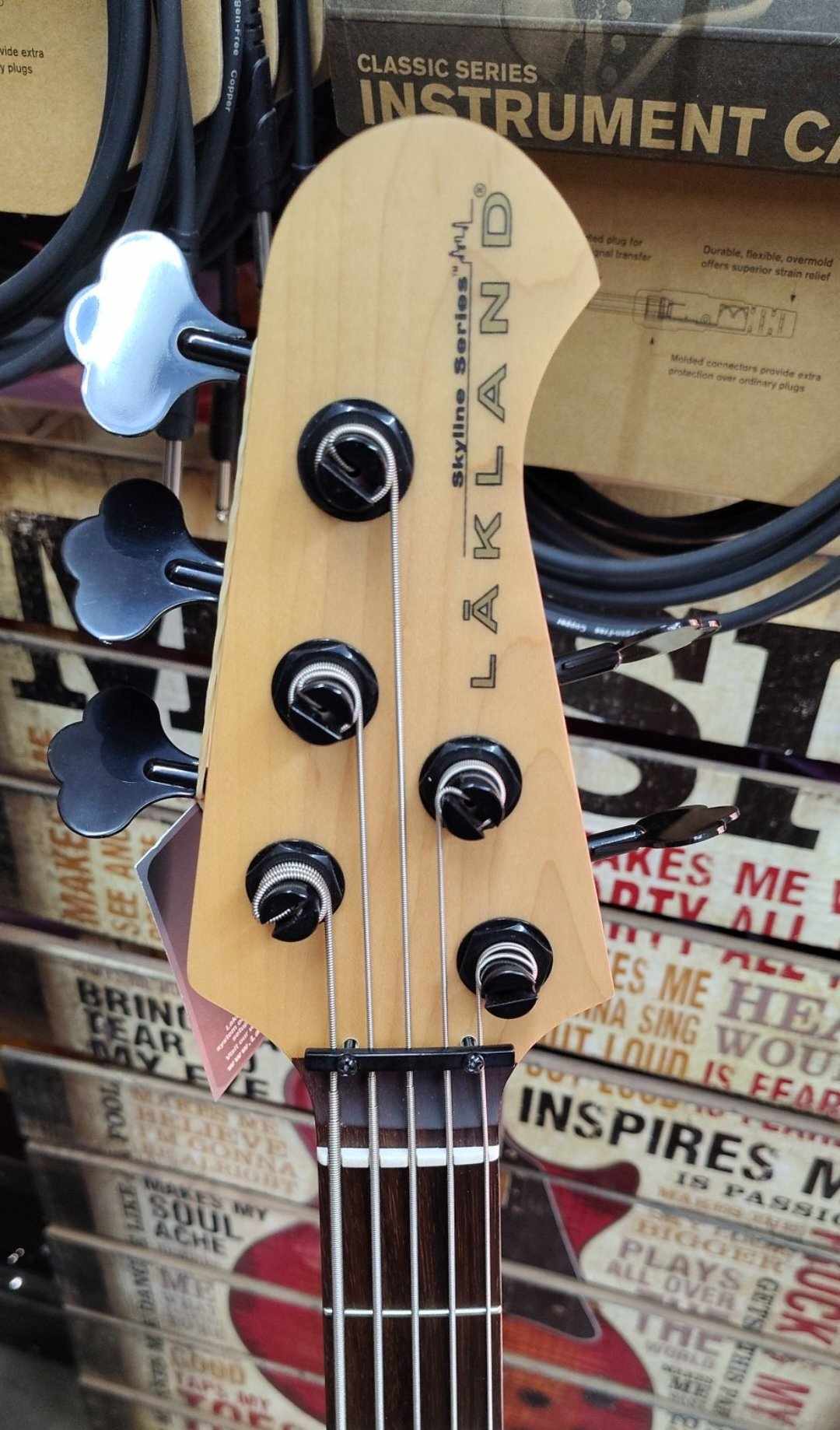 Lakland Skyline 55-01 Deluxe in Spalted Maple w/ Rosewood Fretboard