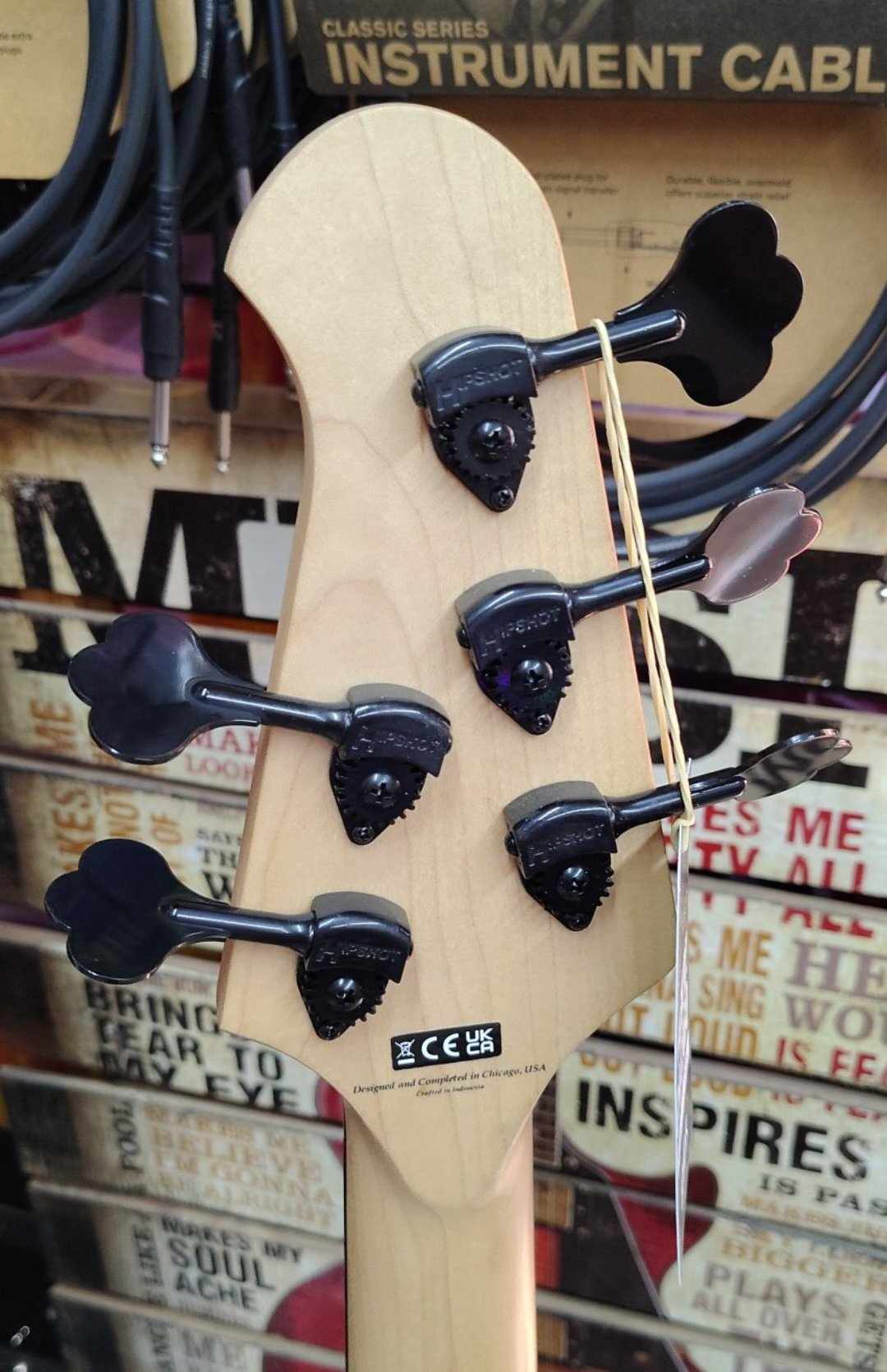 Lakland Skyline 55-01 Deluxe in Spalted Maple w/ Rosewood Fretboard