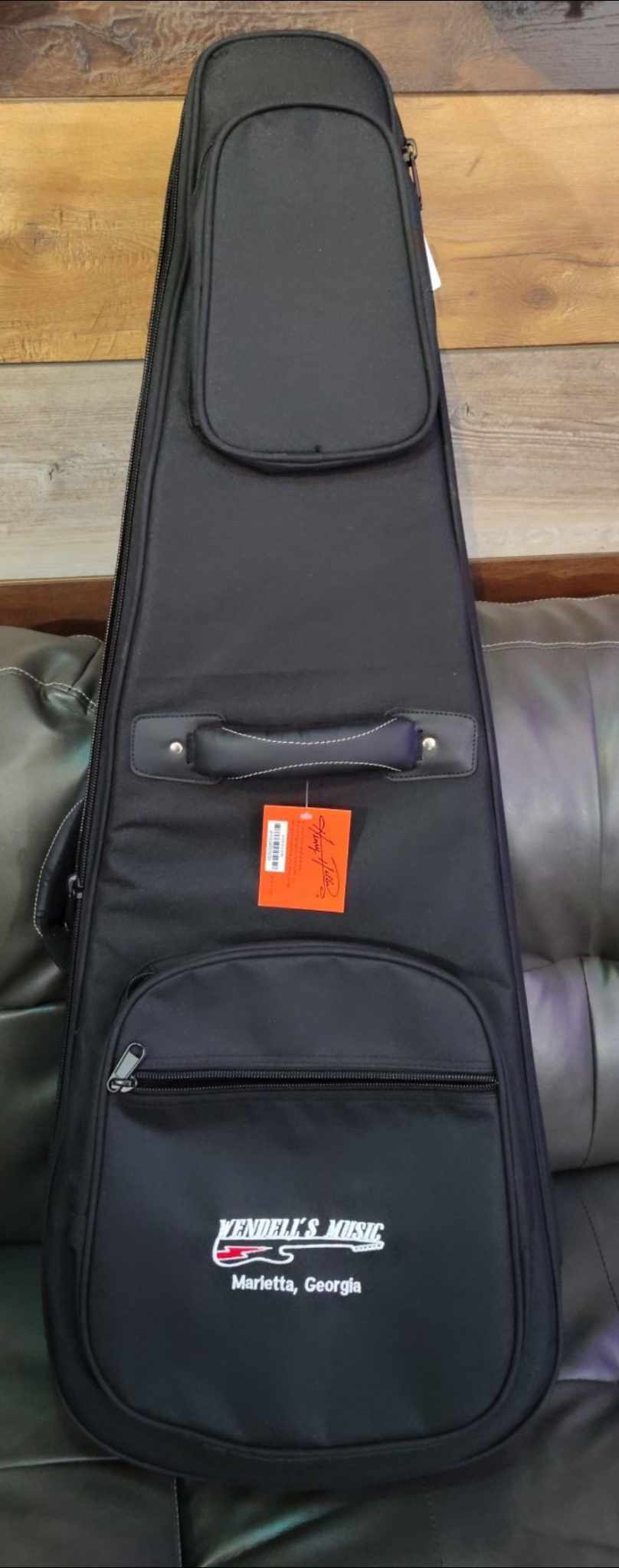 Wendell's Music Level 3 Electric Guitar Gig Bag - Zebra Print Interior