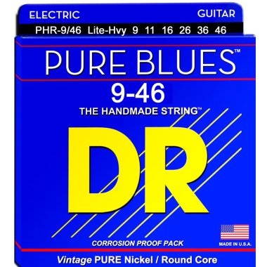 DR Pure Blues 9-42 Guitar Strings