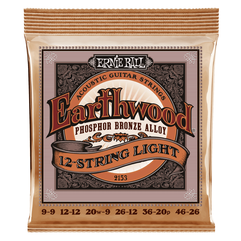 Ernie Ball Earthwood Phosphor Bronze 12-String 9-46