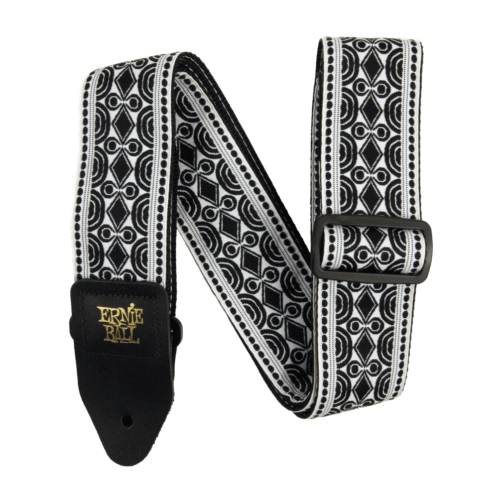 Ernie Ball Classic Jacquard Guitar Strap/Bass Strap - Beatnik Black