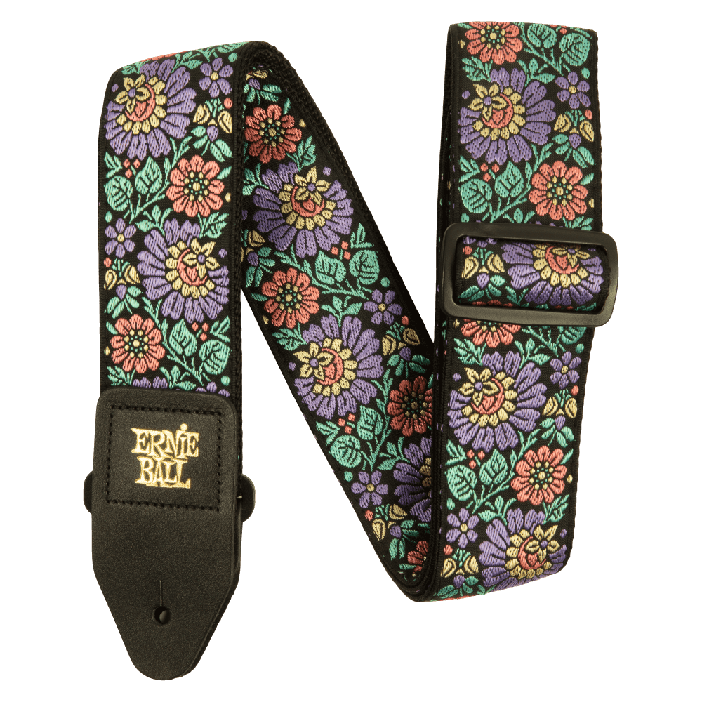 Ernie Ball Classic Jacquard Guitar Strap/Bass Strap - Evening Bloom