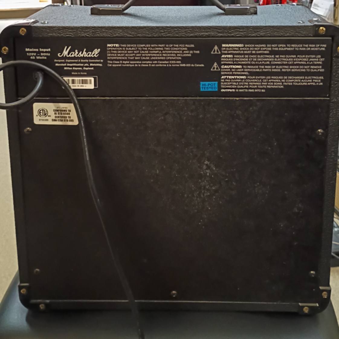 Marshall MG15DFX Guitar Combo Amplifier