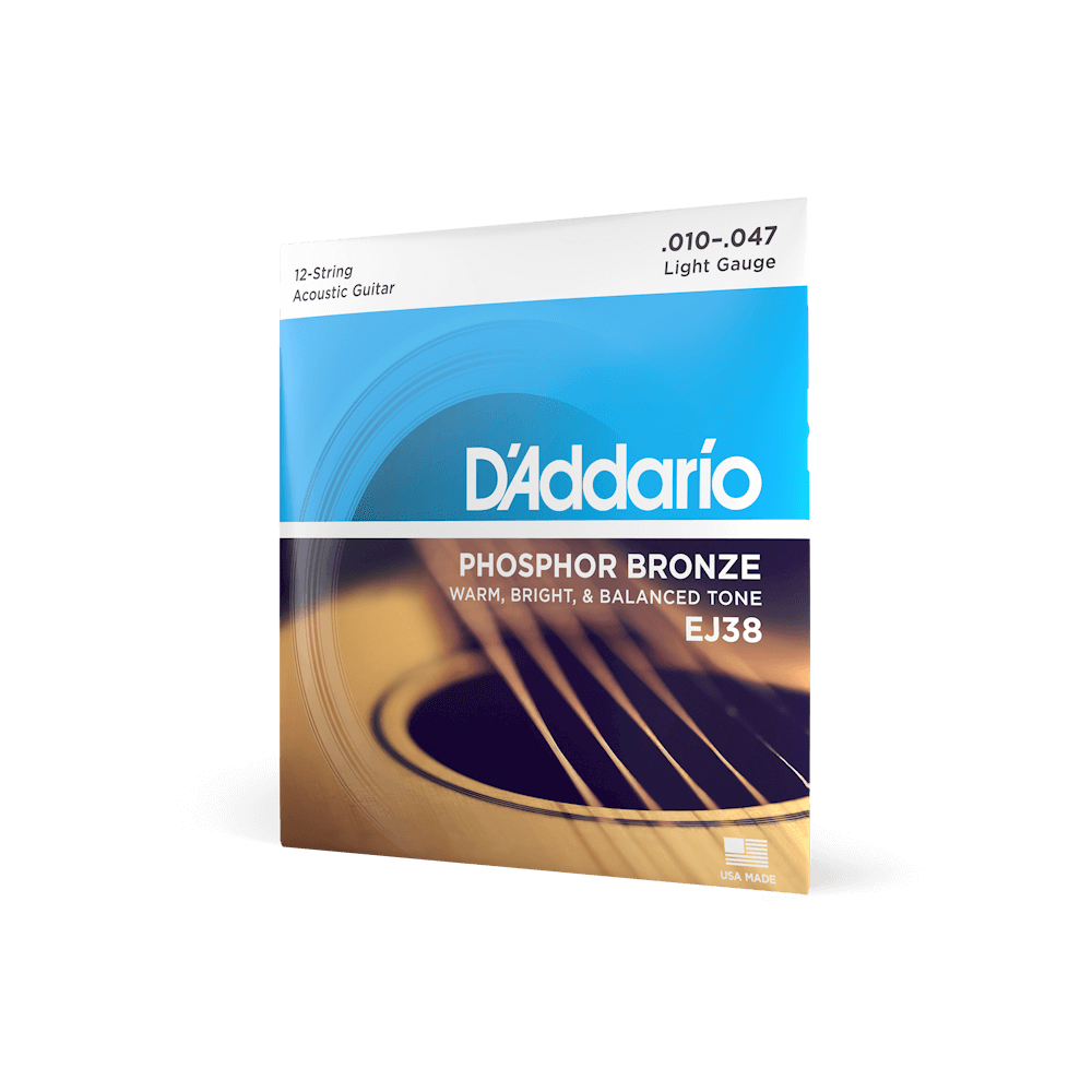 D'Addario EJ38 10-47 Light 12-String Phosphor Bronze