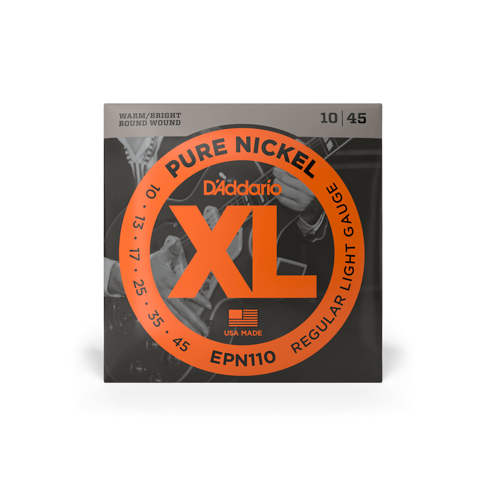 D'Addario EPN110 10-45 Regular Light, XL Pure Nickel