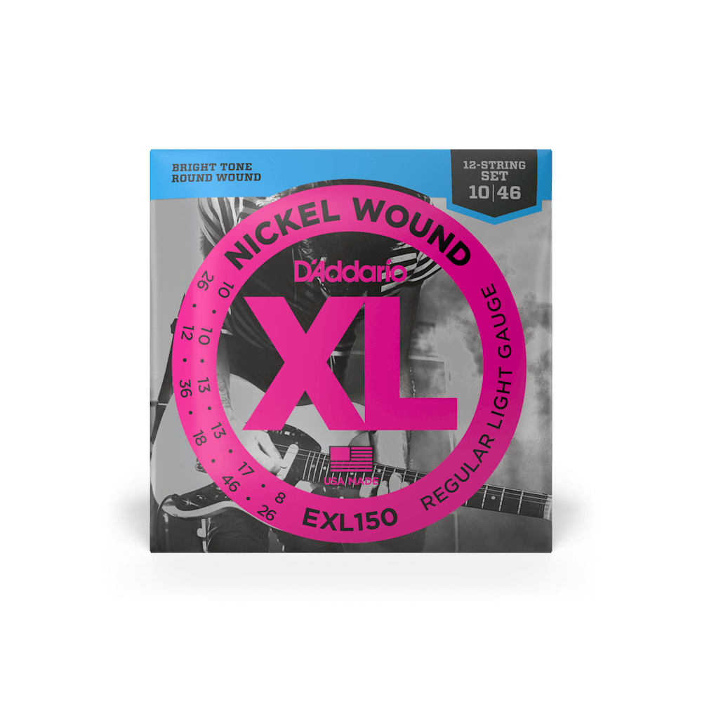 D'Addario EXL150 10-46 Regular Light, 12-String, XL Nickel