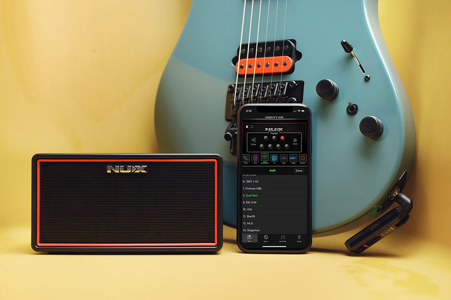 NUX Mighty Air Wireless Stereo Modeling Guitar/Bass Amplifier with Bluetooth