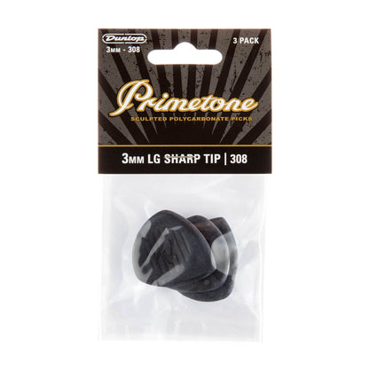Dunlop Primetone 3mm Large Sharp Tip 308 - 3 pack