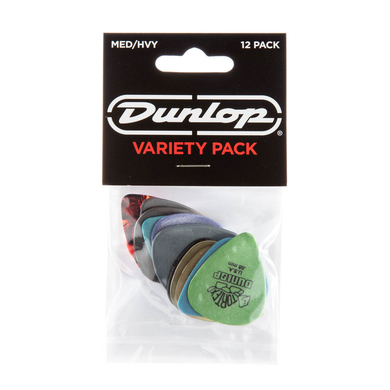Dunlop GUITAR PICK MD/HV VARIETY PACK - 12 PACK