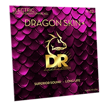 DR Dragon Skin+ 9-42 Coated Quantum Nickel Electric Guitar Strings