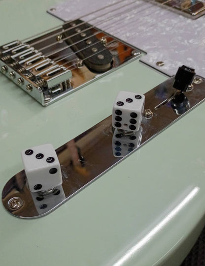 Custom Surf Green Telecaster – Seymour Duncan Mini Humbucker – String-Through Body