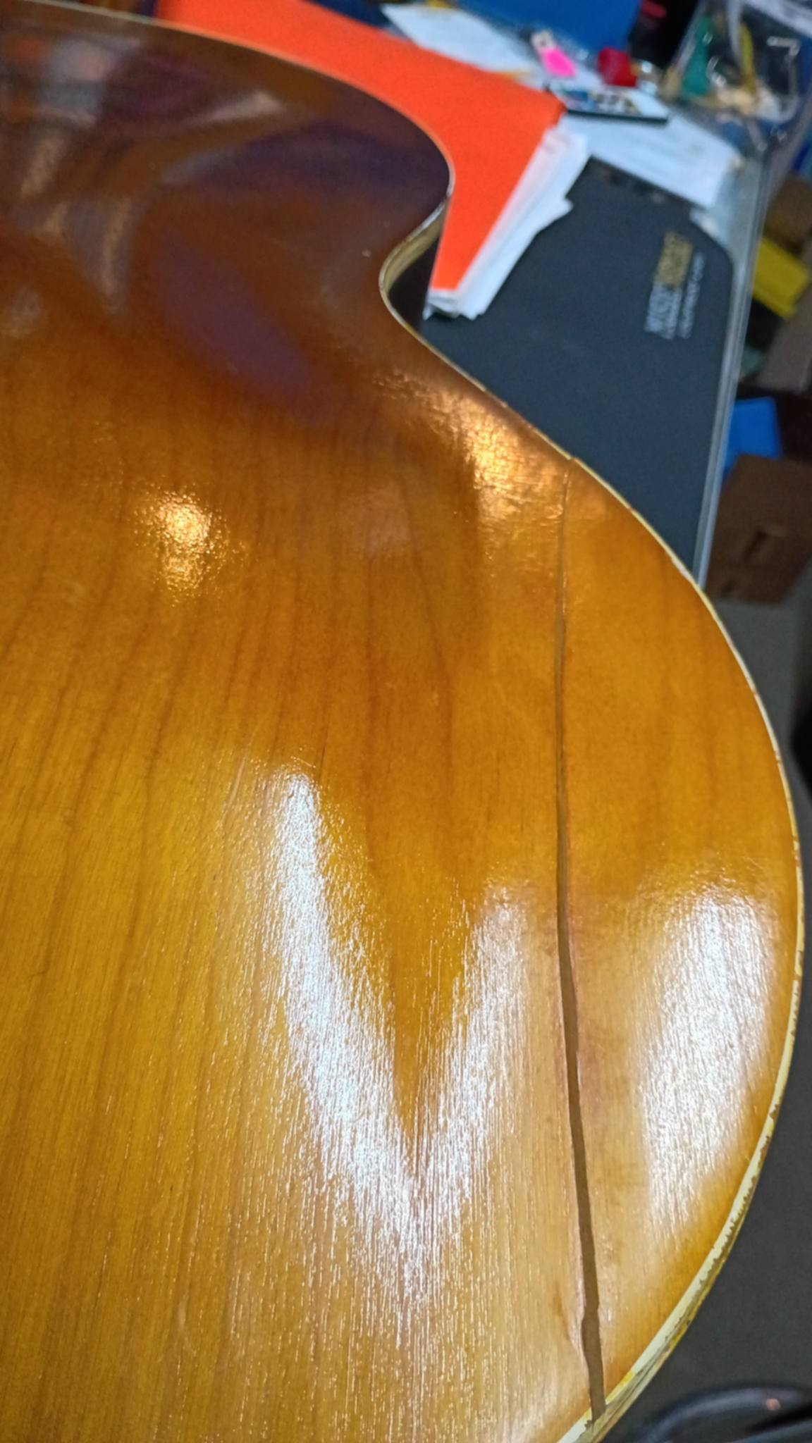 Used Harmony H41 Archtop Guitar - Gold Foil Rowe/DeArmond pickups - As Is