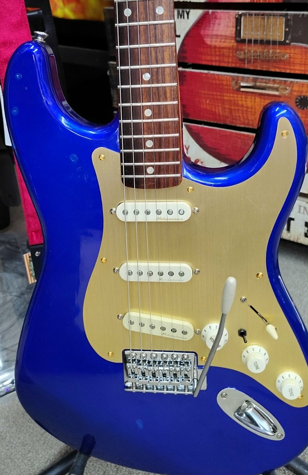 The Indigo Guild-caster – 70’s-Style Strat with Upgrades That Matter - Built from Parts. Made for Legends.