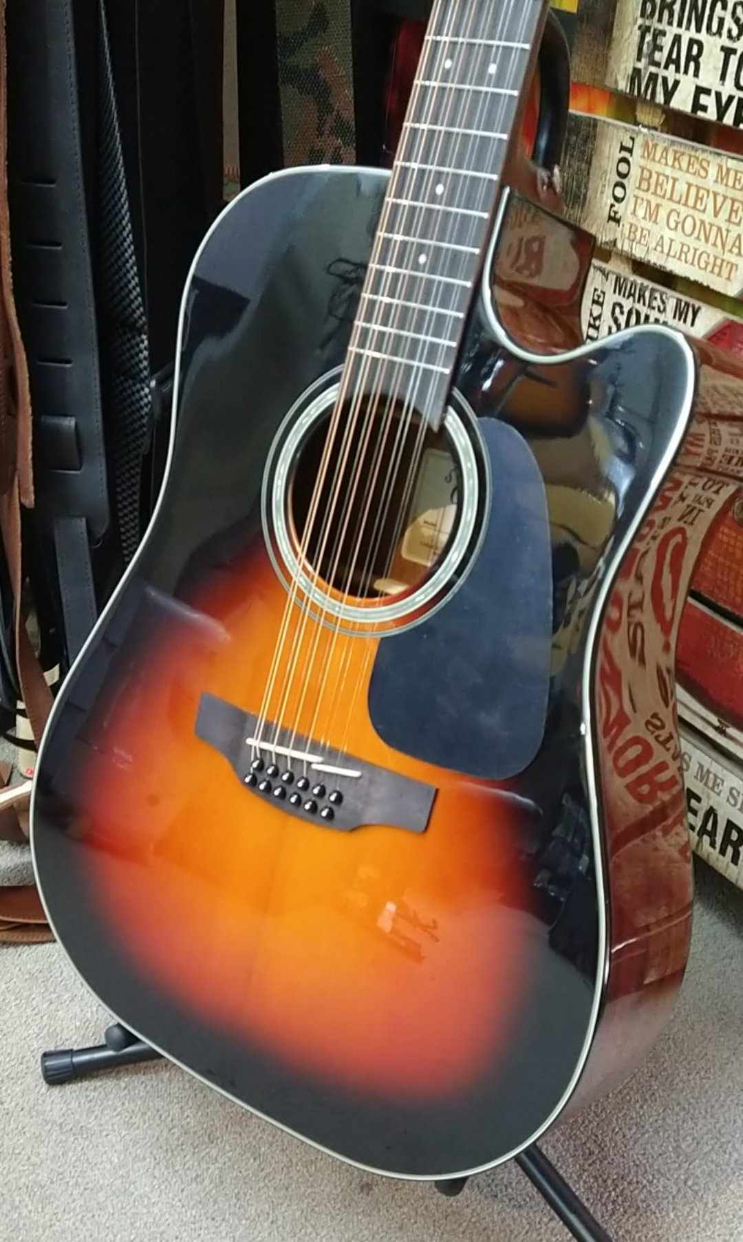 Takamine GD30CE-12 TSB G30 Series 12-String Dreadnought Cutaway Acoustic/Electric Guitar - Tobacco Sunburst