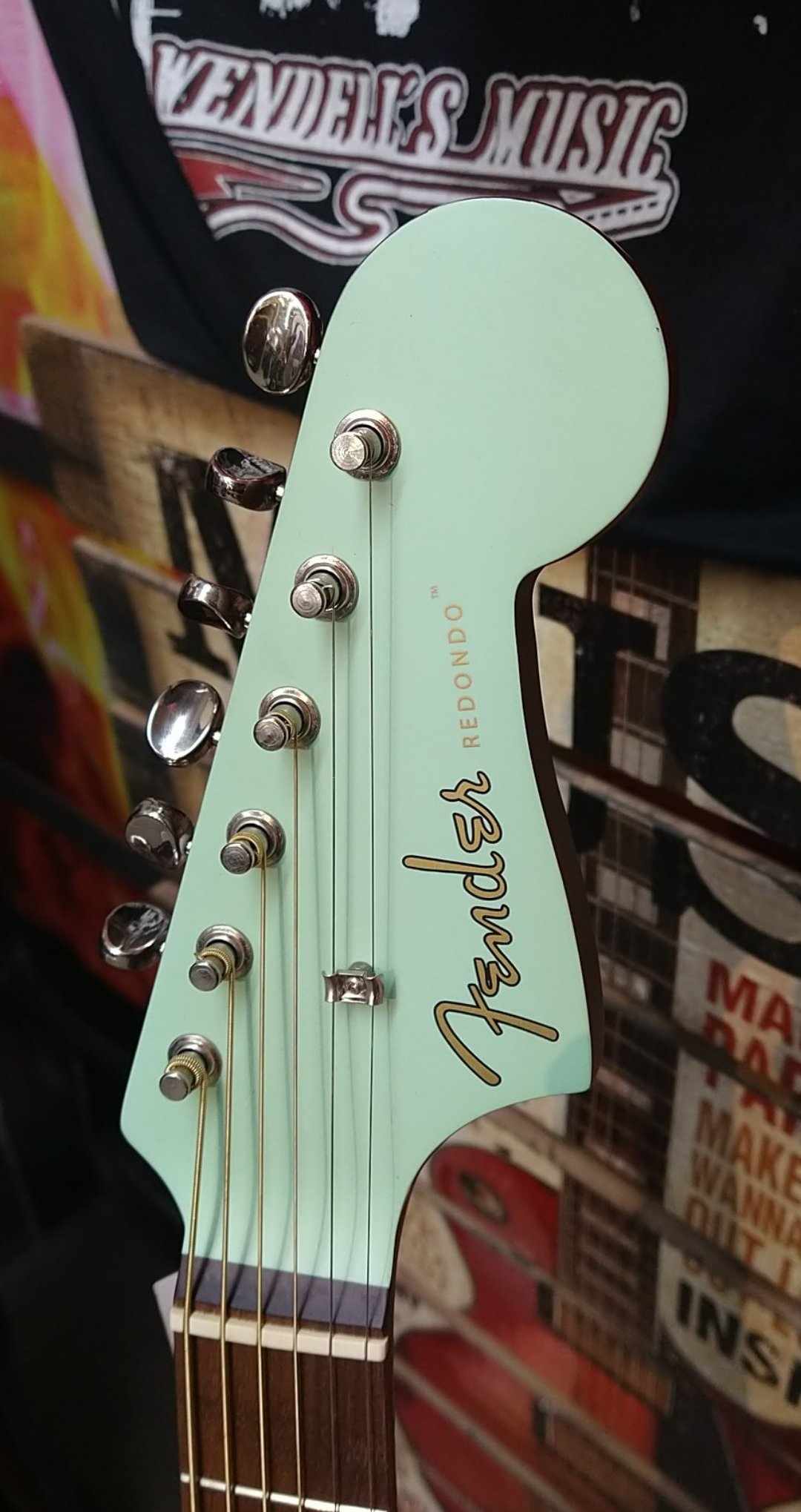 Fender Redondo Player Acoustic-Electric, Surf Green