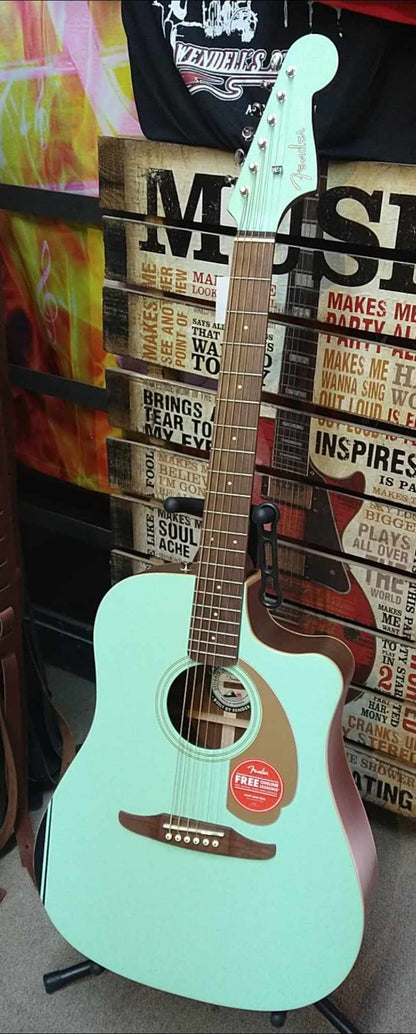 Fender Redondo Player Acoustic-Electric, Surf Green