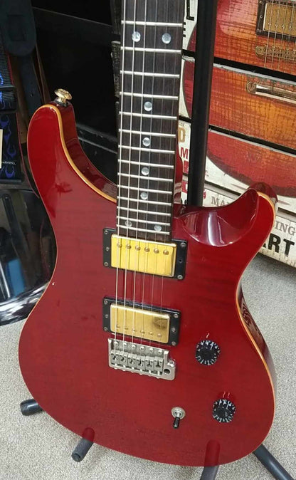 PRS SE Custom 24 Flat Top - Pre 2012 - Transparent Ruby Finish