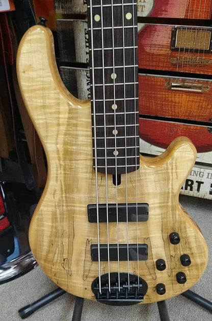 Lakland Skyline 55-01 Deluxe in Spalted Maple w/ Rosewood Fretboard