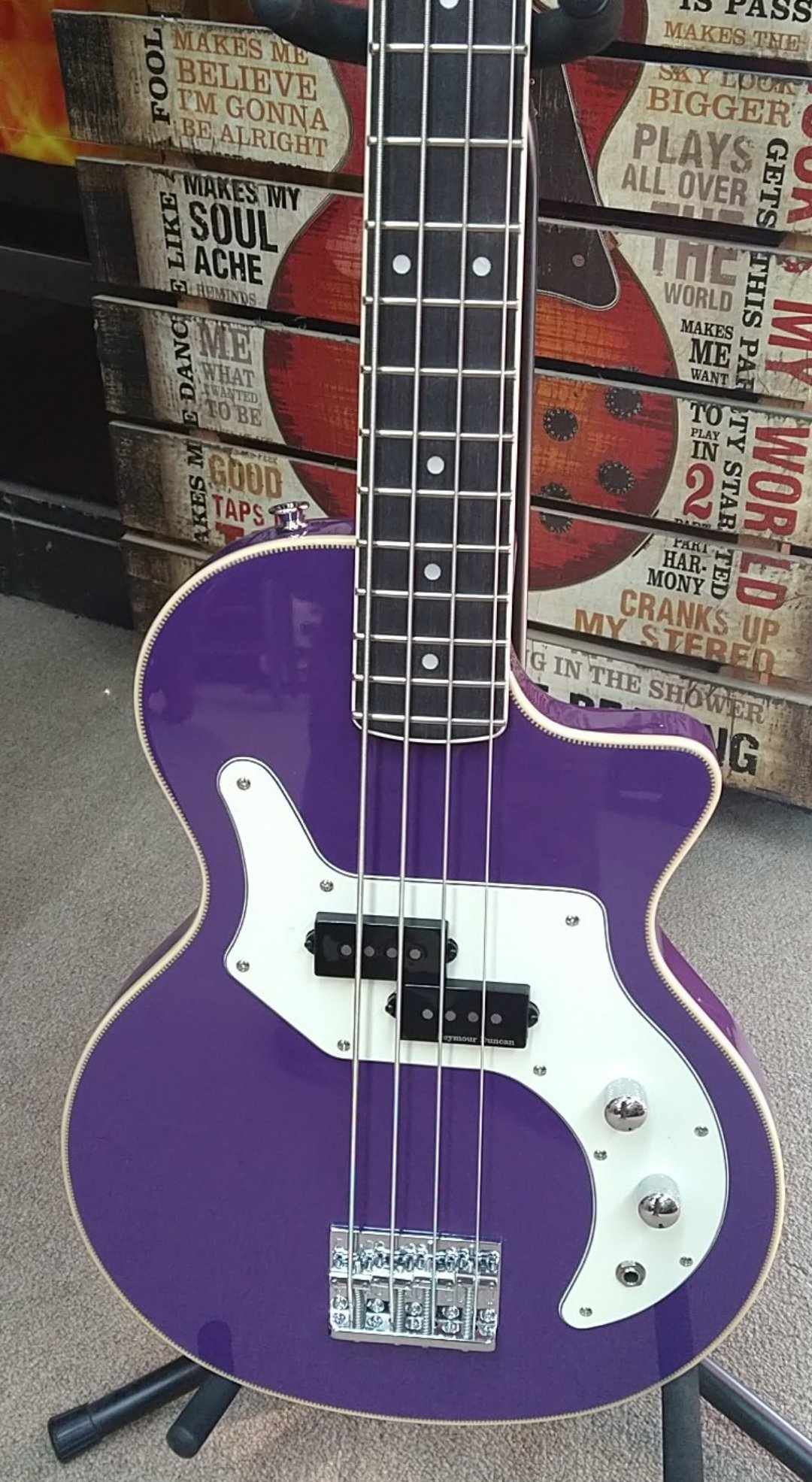 Orange O Bass - Glenn Hughes Signature Edition - in Purple w/ Gig Bag