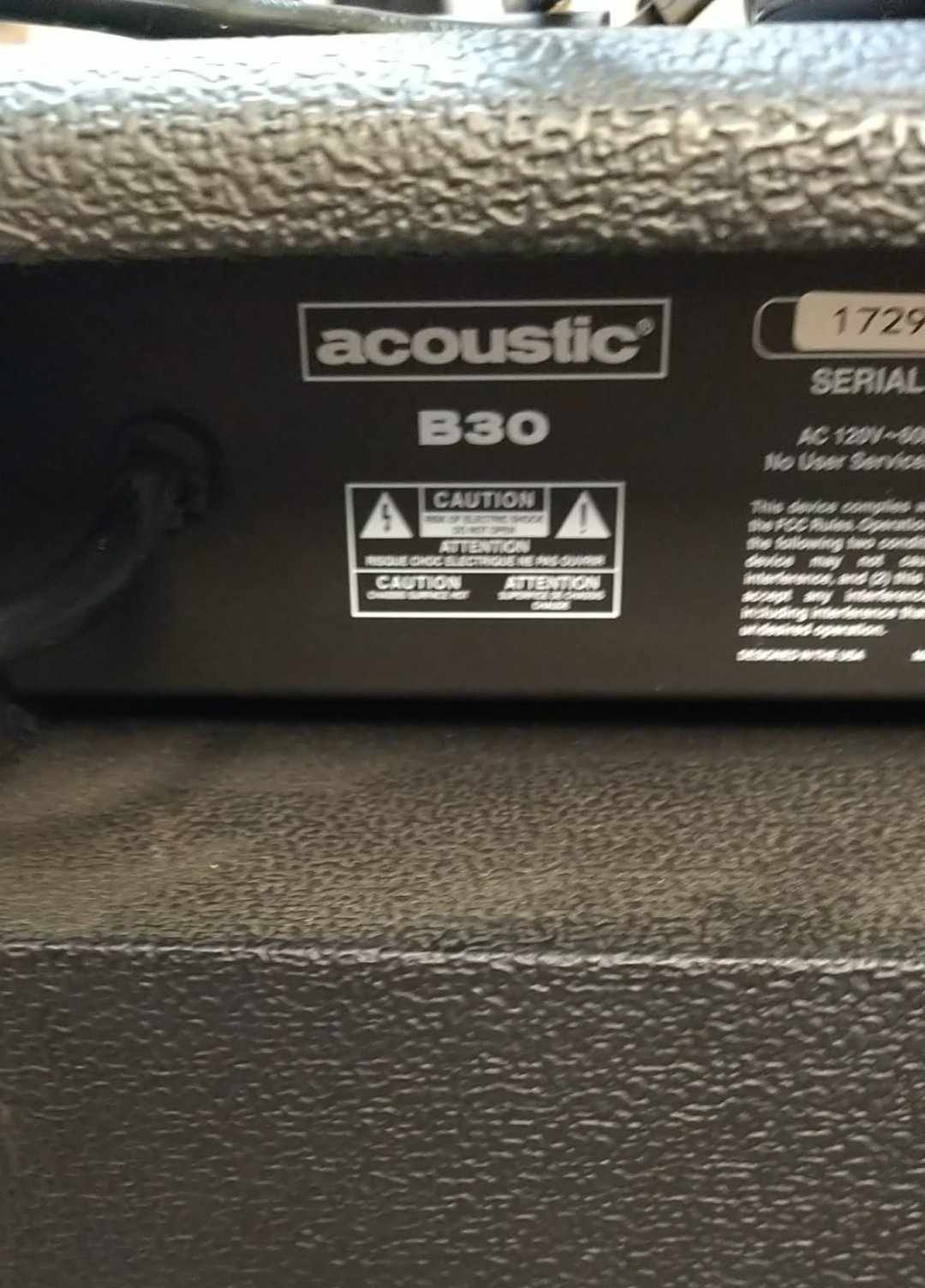 Acoustic B30 Bass Amp - Used