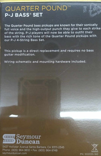 Seymour Duncan Quarter Pound P/J Bass Set