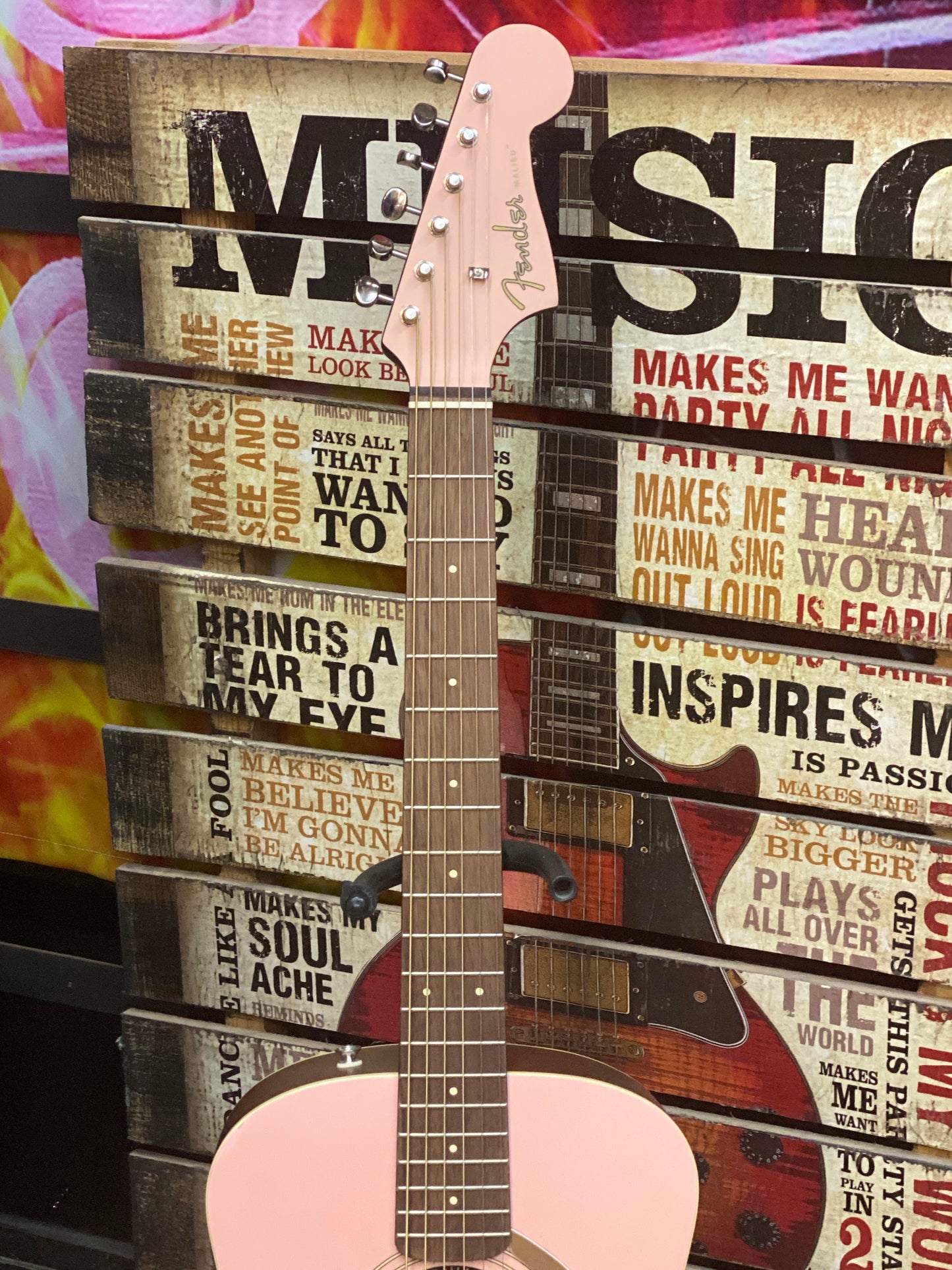 Fender Malibu Player Acoustic/Electric - Shell Pink - B-stock