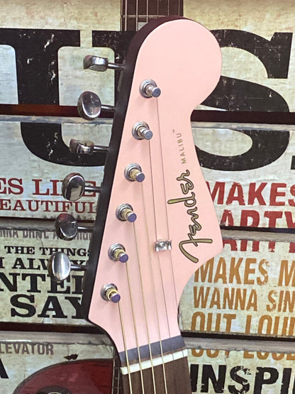 Fender Malibu Player Acoustic/Electric - Shell Pink - B-stock