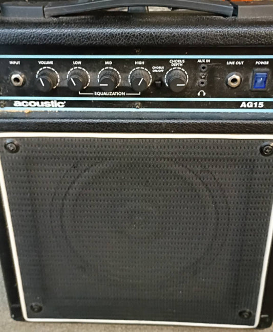Acoustic AG15 Mini Acoustic Guitar Amp – Small Box, Surprisingly Loud - Used