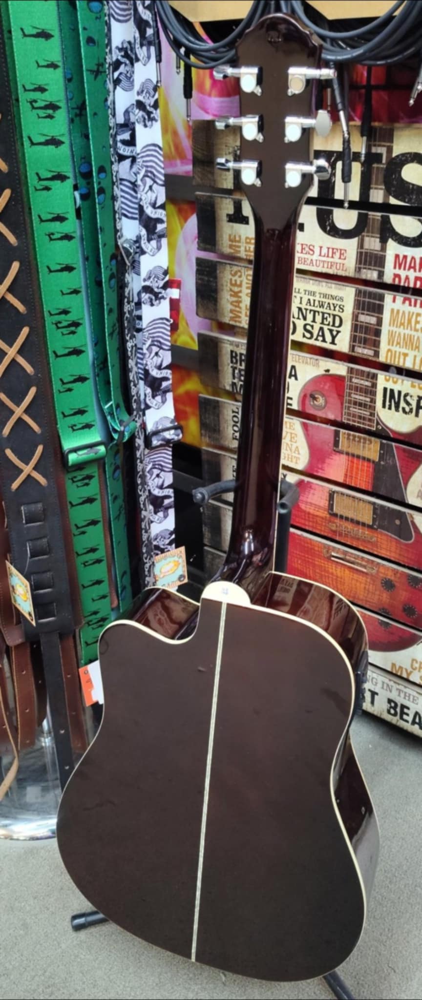 Oscar Schmidt OG2CESM-A Acoustic/Electric Guitar — "Used" but Only Technically - Spalted Maple - by Washburn