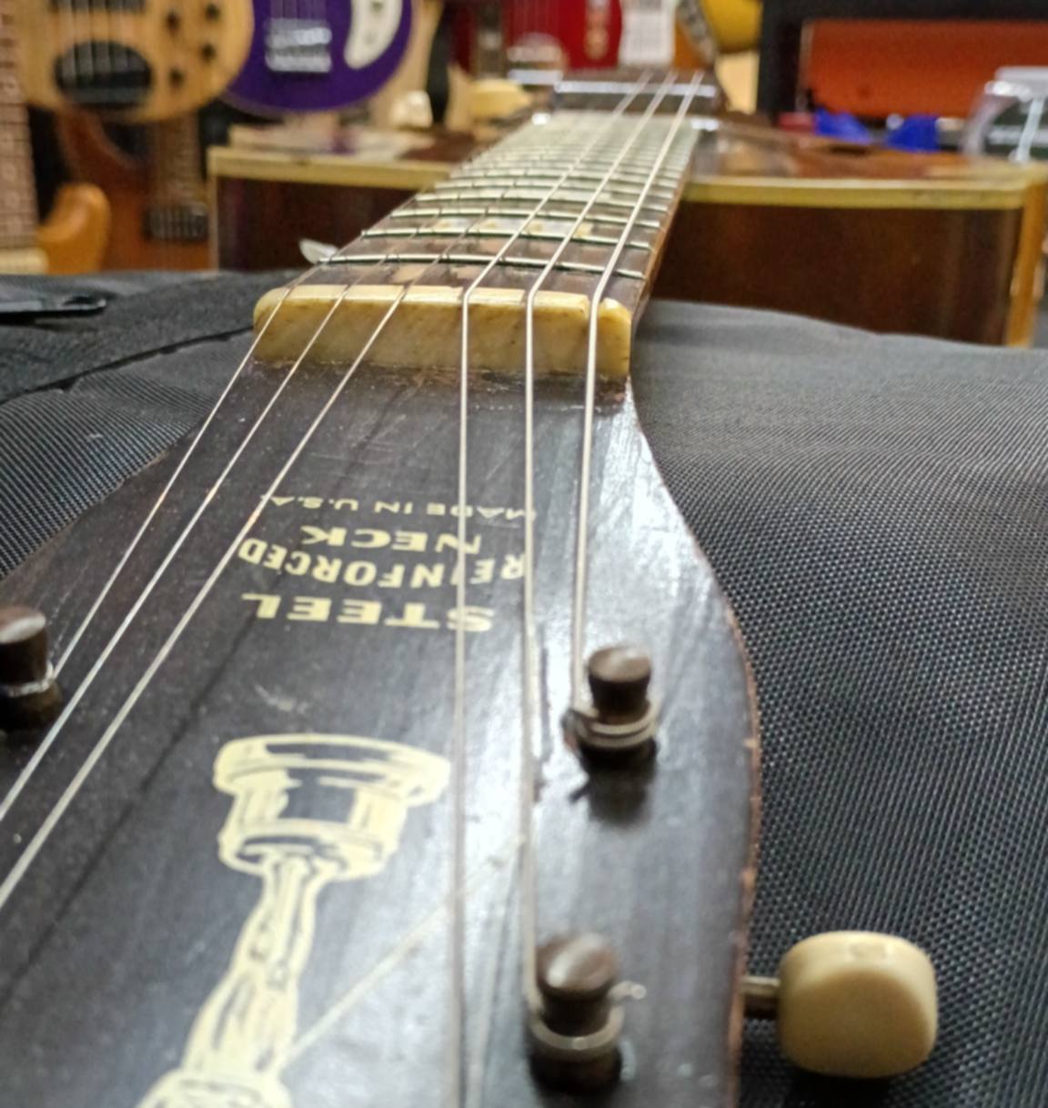 Used Harmony H41 Archtop Guitar - Gold Foil Rowe/DeArmond pickups - As Is