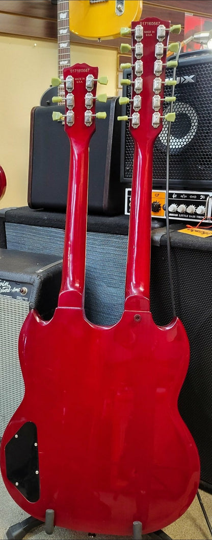 Gibsun Double Neck SG – Red – 12/6 String – Definitely Not Made in the USA, But Still Rocks Like It Was!
