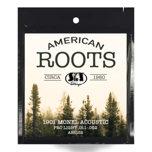 American Roots Monel Acoustic Guitar Strings - 11-52
