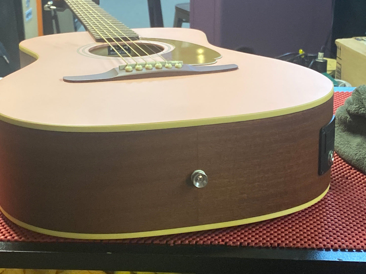 Fender Malibu Player Acoustic/Electric - Shell Pink - B-stock