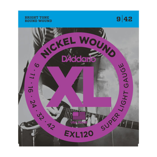 D'Addario EXL120 09-42 Super Light, XL Nickel