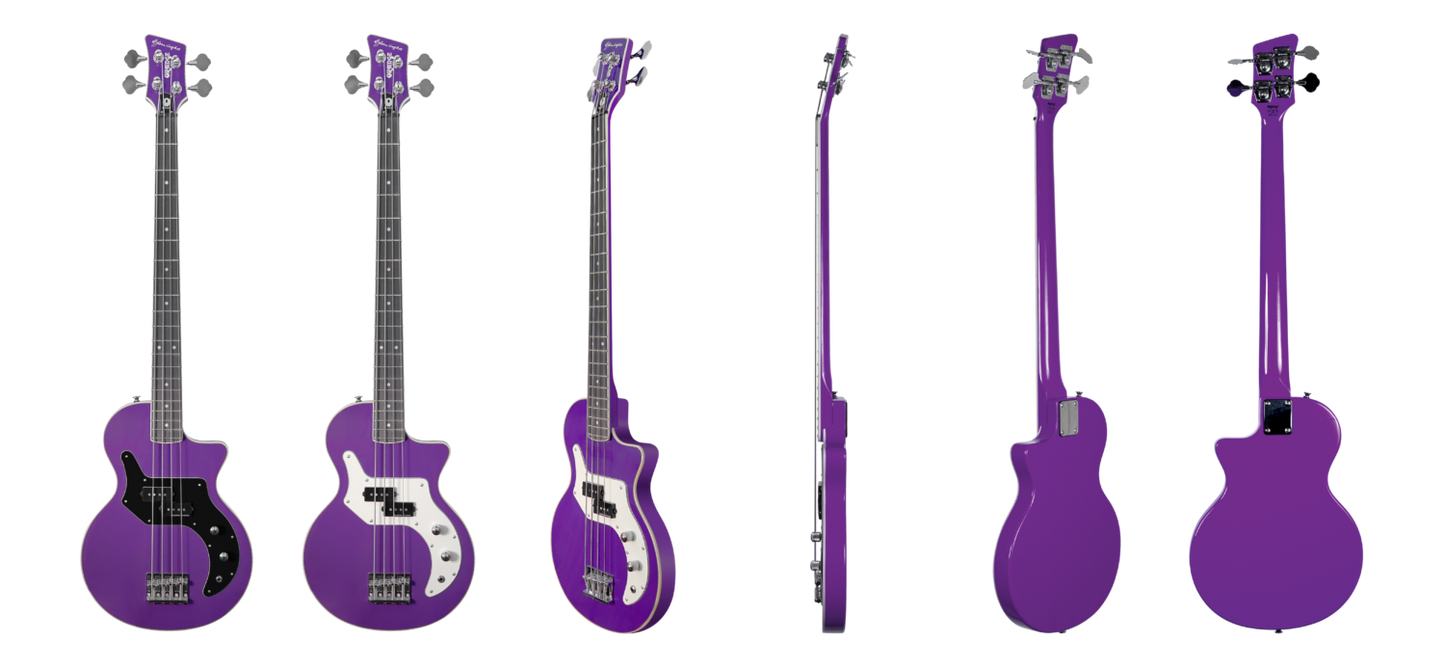 Orange O Bass - Glenn Hughes Signature Edition - in Purple w/ Gig Bag