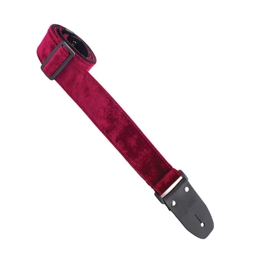 Henry Heller 2" wide Red CRUSHED VELVET