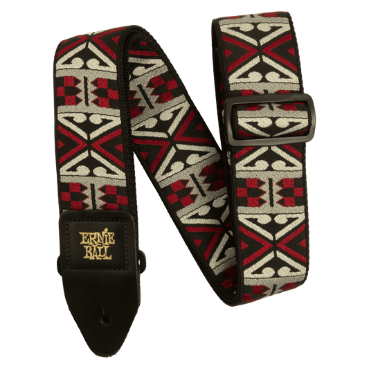 Ernie Ball Classic Jacquard Guitar Strap/Bass Strap - Primal Red