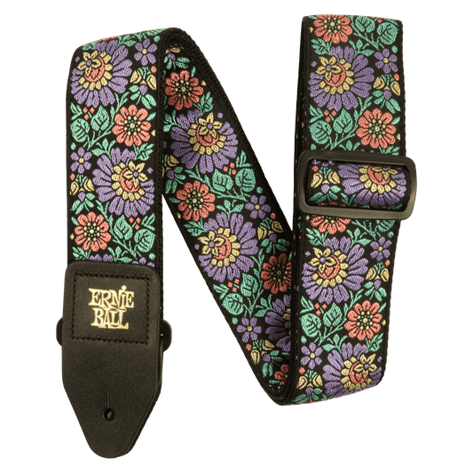 Ernie Ball Classic Jacquard Guitar Strap/Bass Strap - Evening Bloom