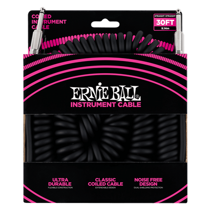 Ernie Ball Coiled Instrument Cable - 30ft