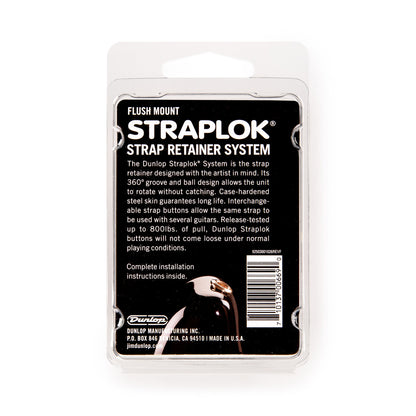 Dunlop Straplok flush mount nickel