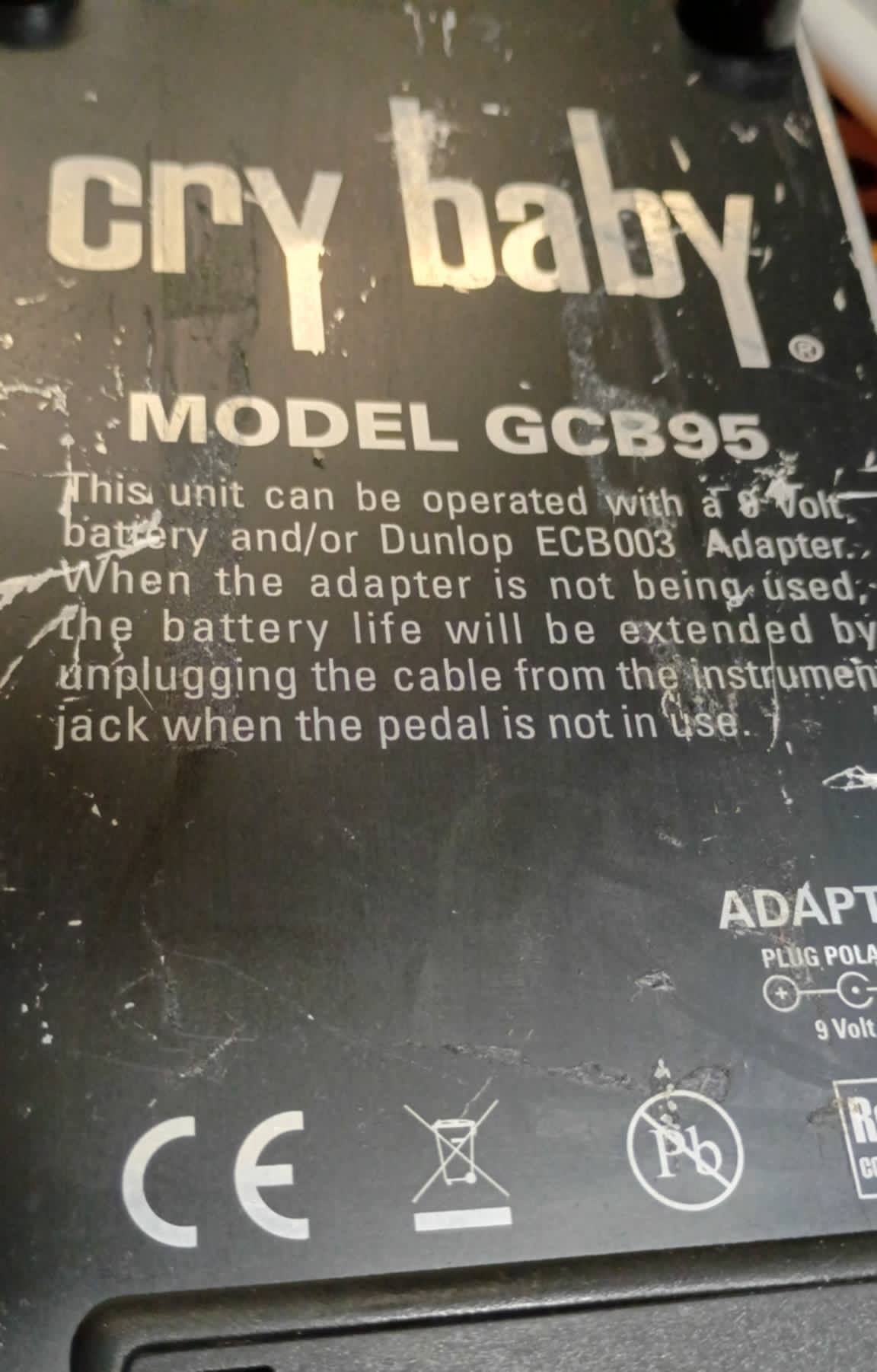 🎸 Dunlop Cry Baby GCB95 Wah Pedal – Because Subtlety Is Overrated