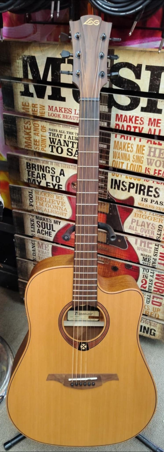 Lâg Tramontane T170DCE-NAT Dreadnought Cutaway Electro-Acoustic Guitar – The Sound of Flexibility (and Great Taste)