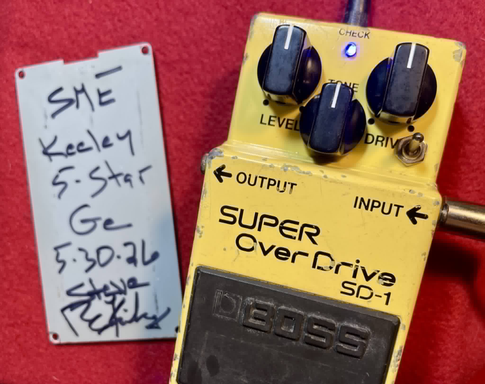 Boss SD-1 w/ Keeley-Style Germanium Mod – Silver Label Platform